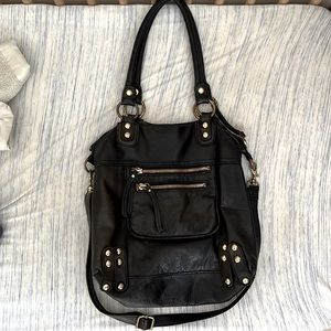 Linea Pelle large black purse
